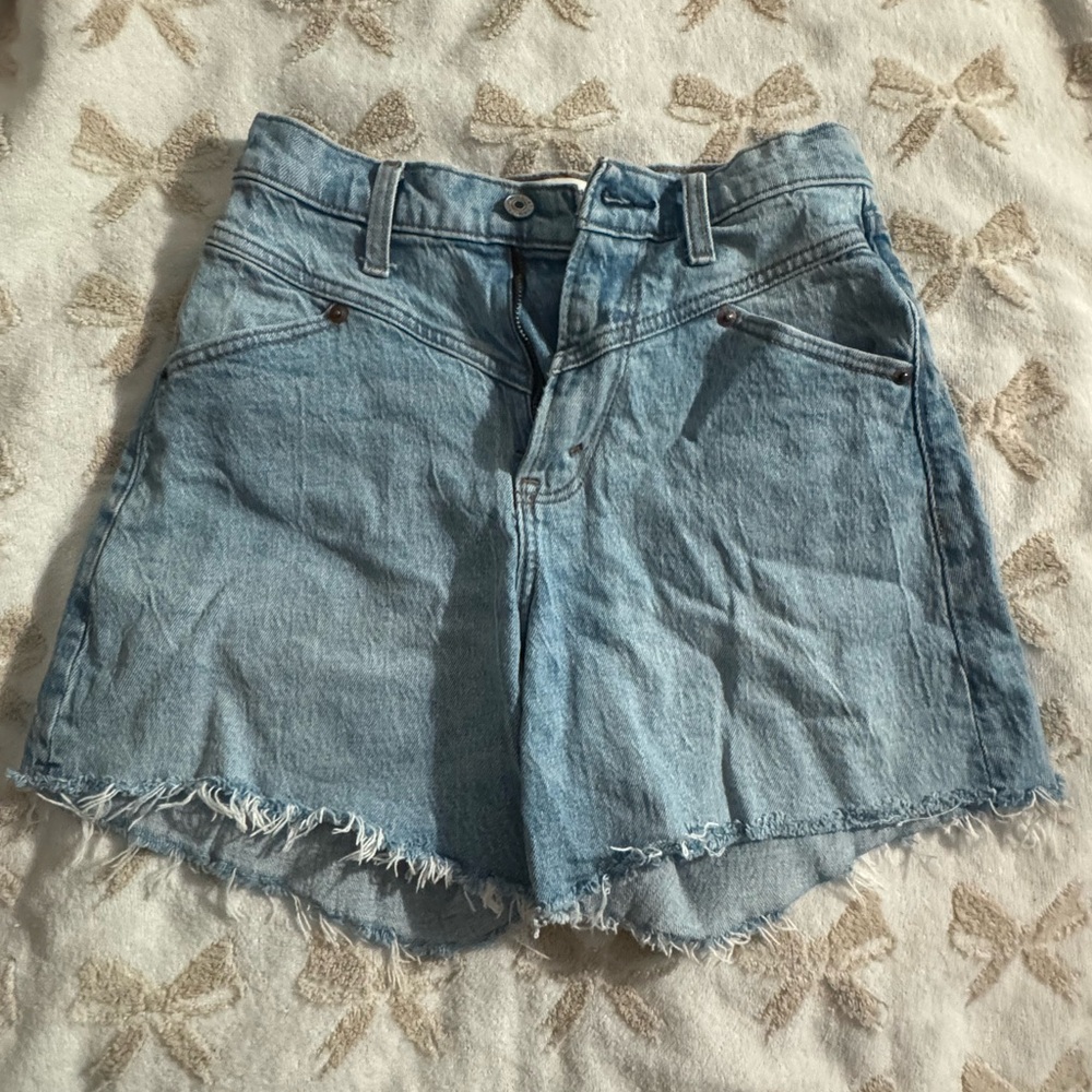 Abercrombie & Fitch Light Blue Jean Shorts